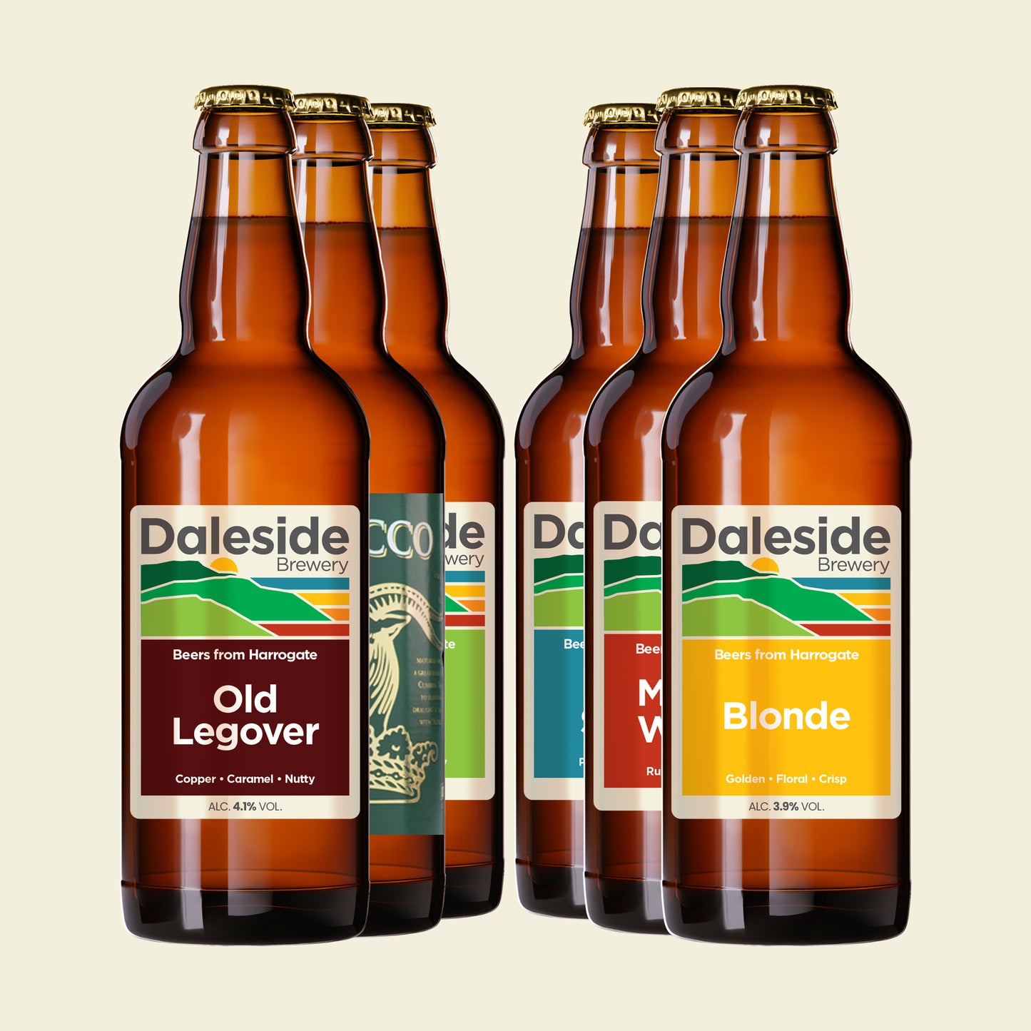 Core Mixed Case 12x500ml (2 x 500ml each Pacesetter 3.9%, Old Legover 4.1%, Blonde 4.3%, Greengrass 4.5%, Monkey Wrench 5.3% & Morocco Ale 5.5% )